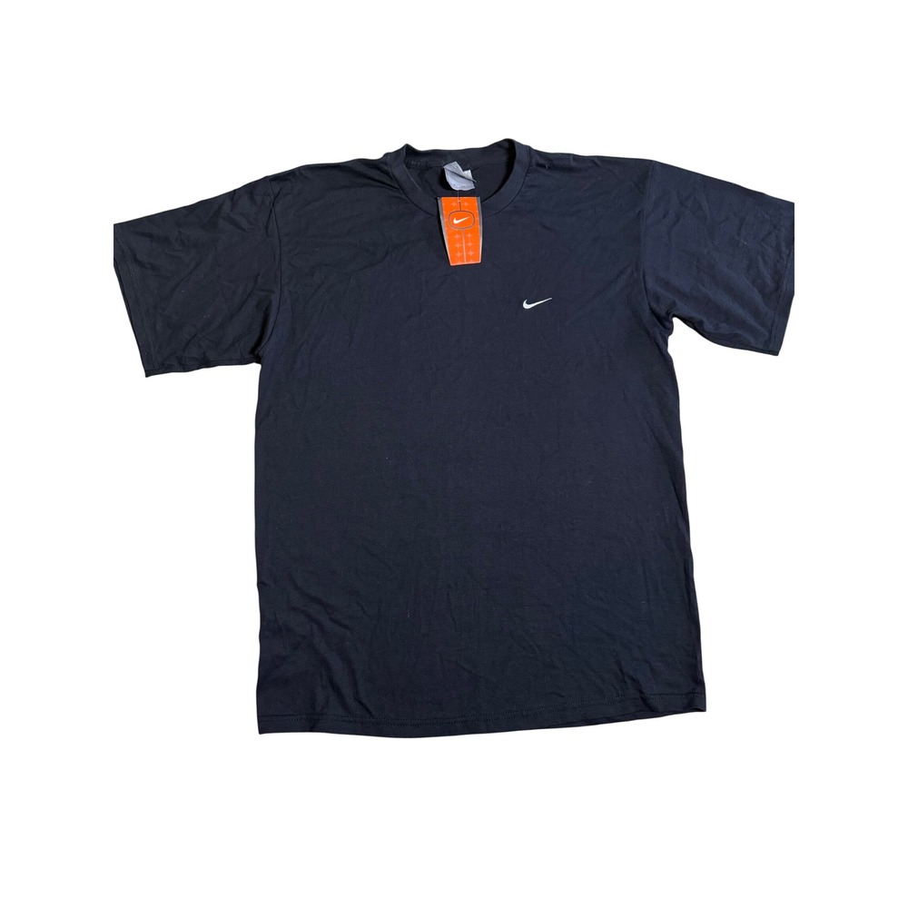 Nike Y2K Mens Mini Swoosh T-Shirt Black Short Sleeve Crew Neck NWT Size Large